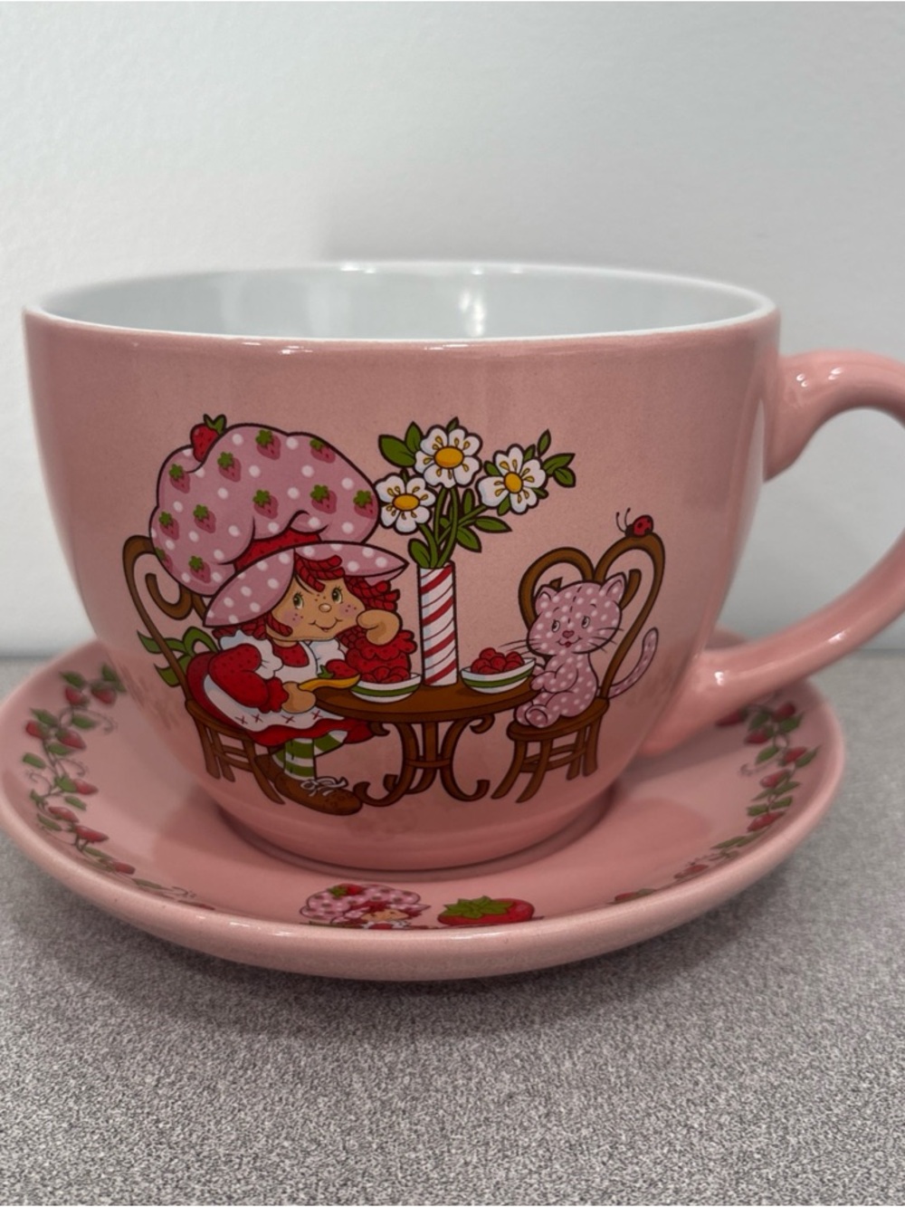 Strawberry Shortcake 20oz. Mug and Saucer Set
